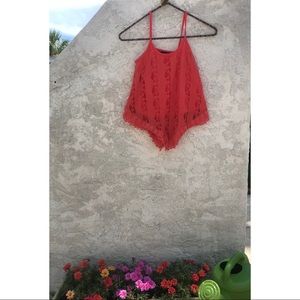 Coral tank top